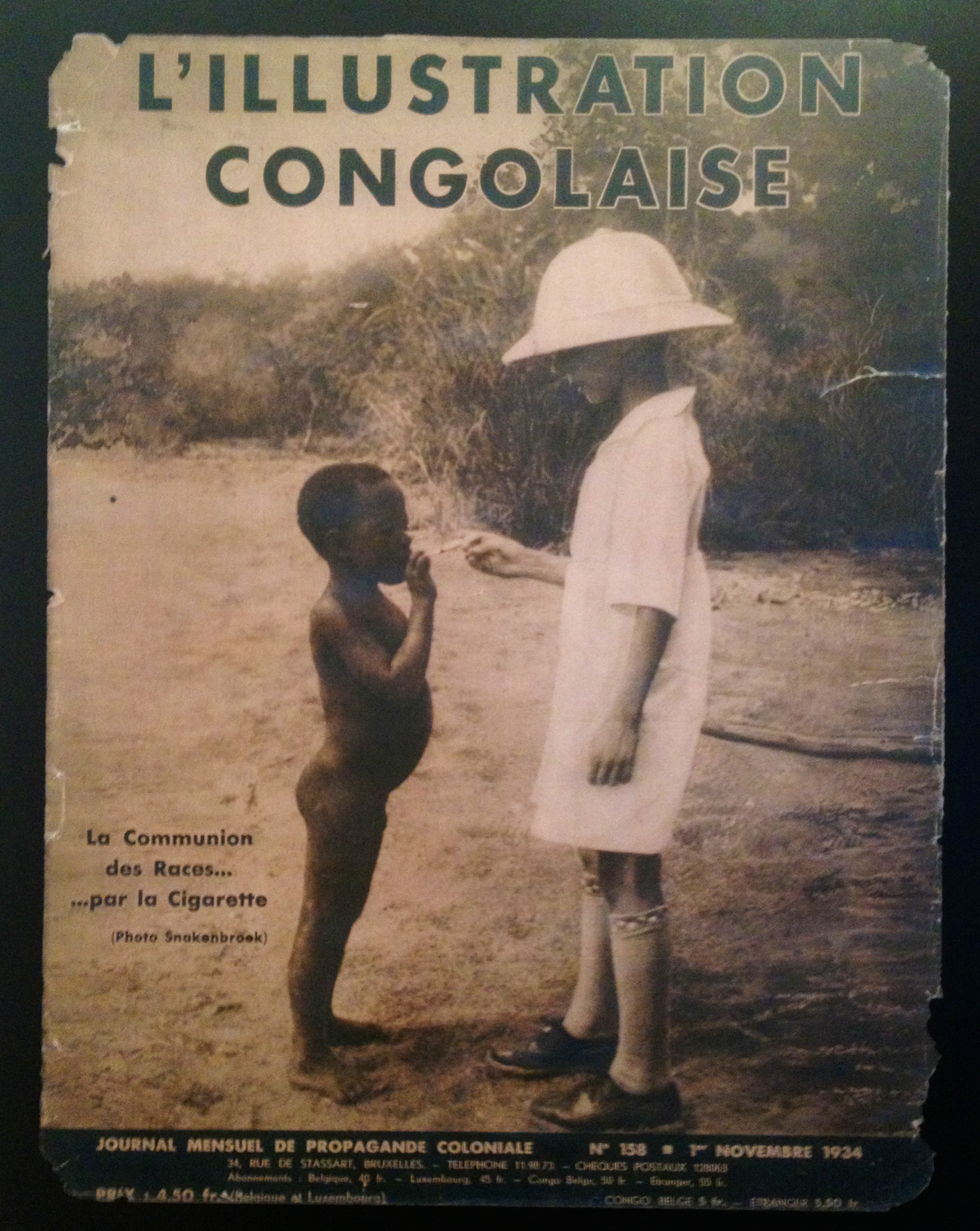Обложка колониального ревю «L’illustration congolaise». 1934. Выставка «Наше Конго, ваше Конго». Брюссель, музей Бельвю, 2014